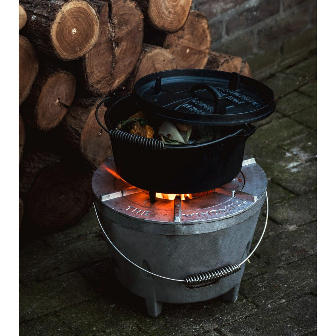 The Windmill Dutch Oven 4,5 qt kookpan (Zwart, Ø 25.5 cm | 3.8 liter)