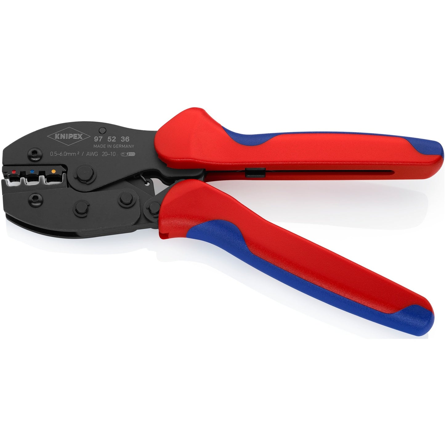 KNIPEX preciforce krimptang 975236 (rood blauw)