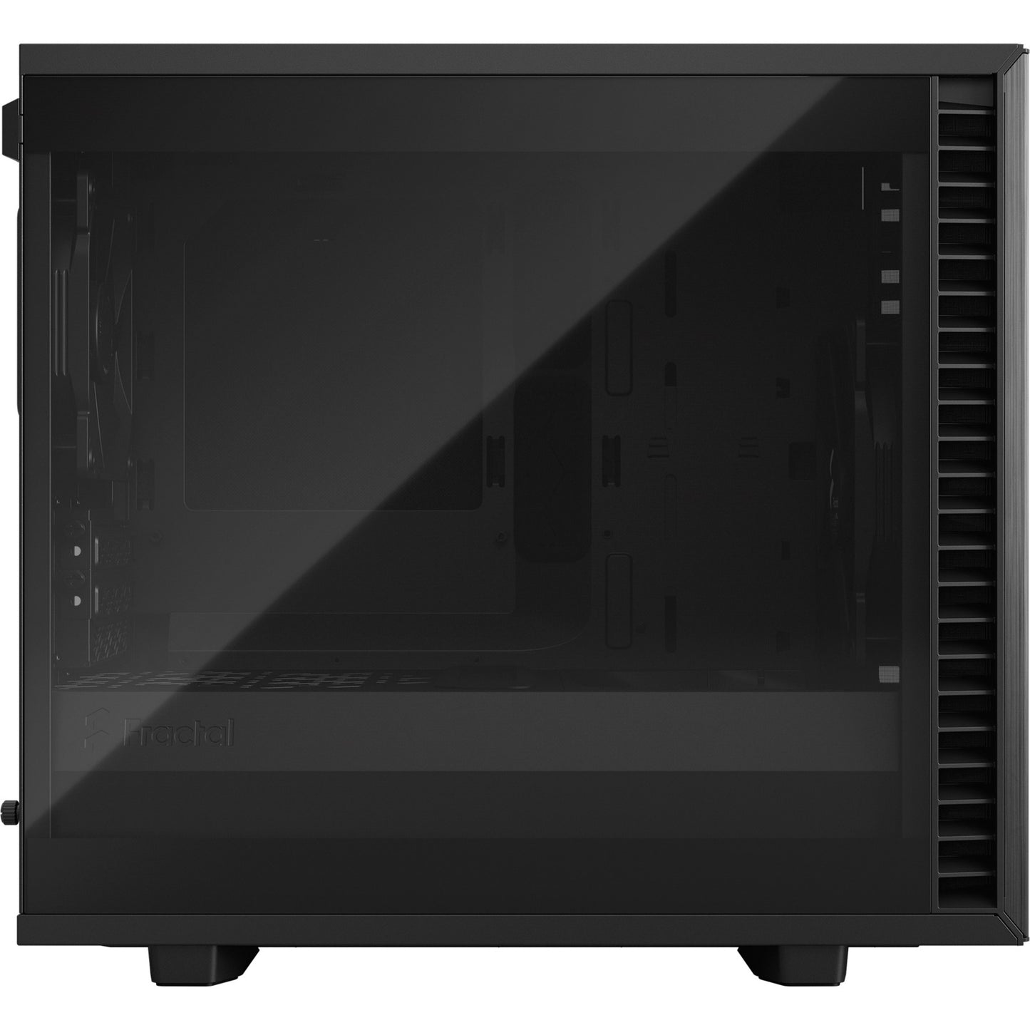 Fractal Design define 7 nano black tg light tint midi tower behuizing (zwart | 4x usb-a | 1x usb-c | window)