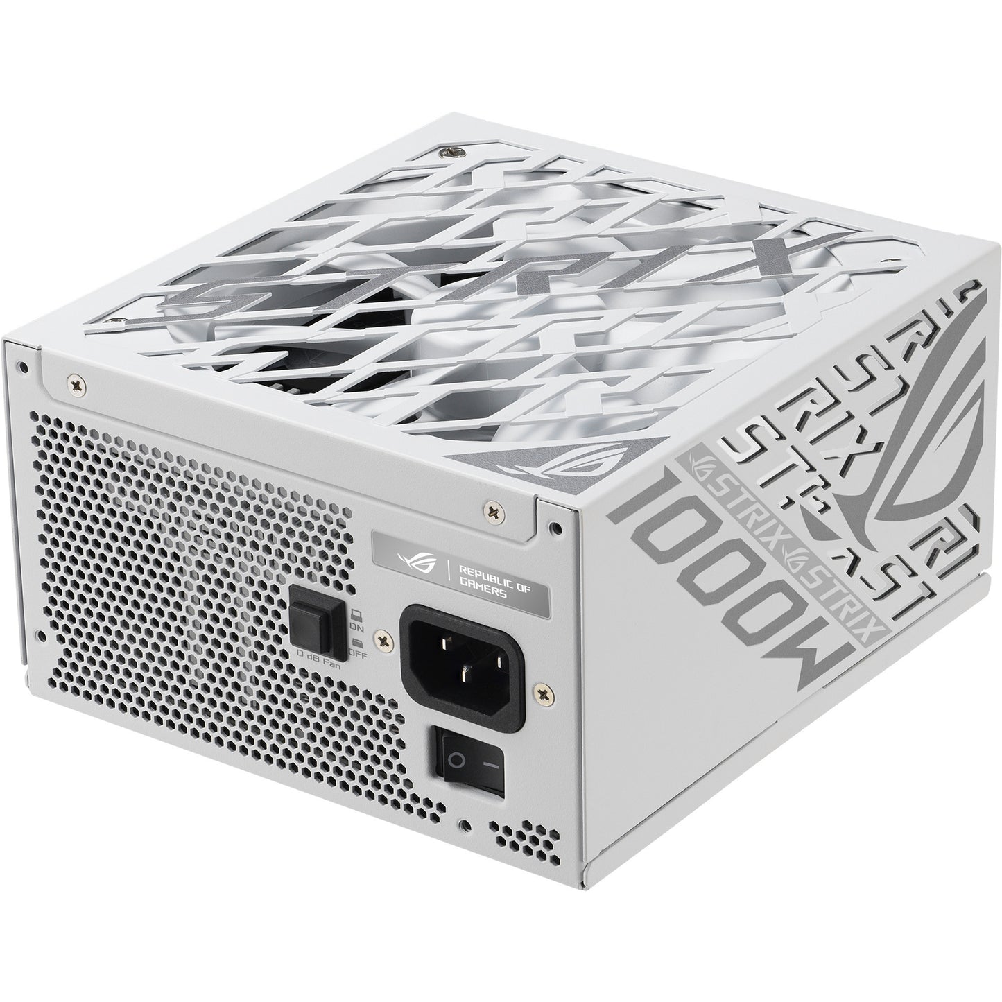 ASUS rog strix platinum white edition modulaire 1000 watt voeding (wit, 1x 12v-2x6, 4x pcie)