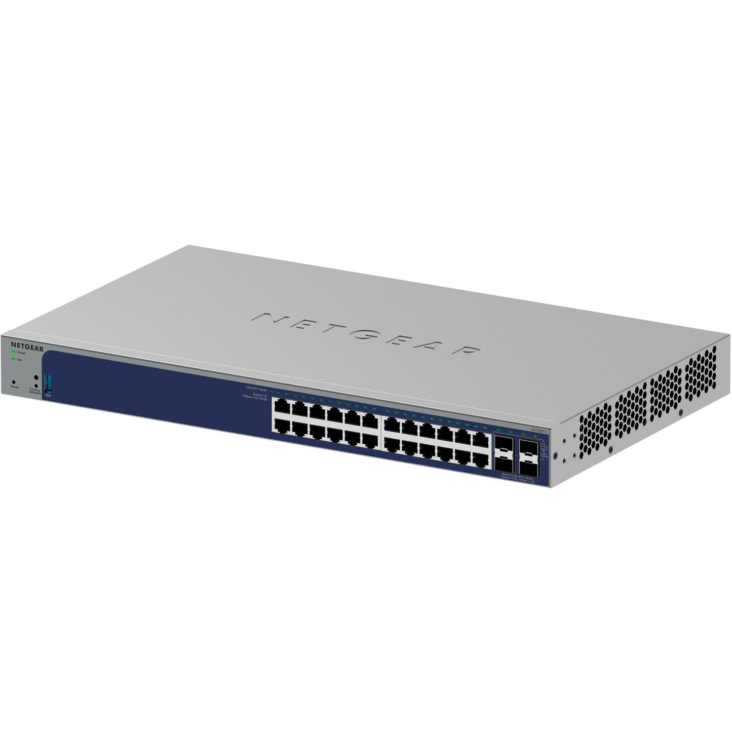 Netgear 24-poorts gigabit smart switch met 4 sfp+ poorten (grijs, 10 gb)