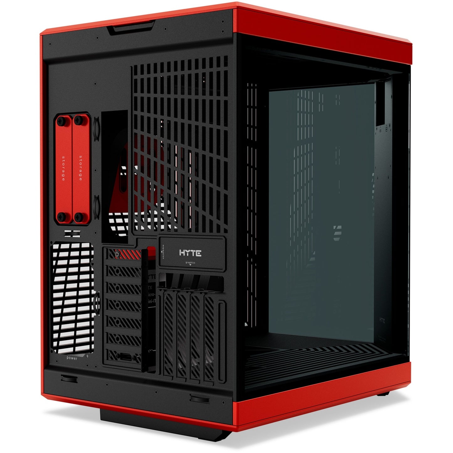 HYTE y70 touch infinite midi tower behuizing (zwart | 2x usb-a | 1x usb-c | tempered glass)