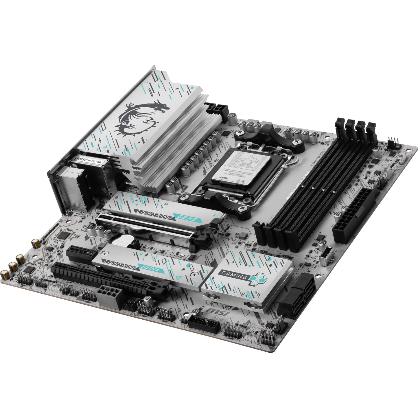MSI b850m gaming plus wifi socket am5 moederbord (raid, 5gb-lan, wi-fi 7, bt, sound, matx)