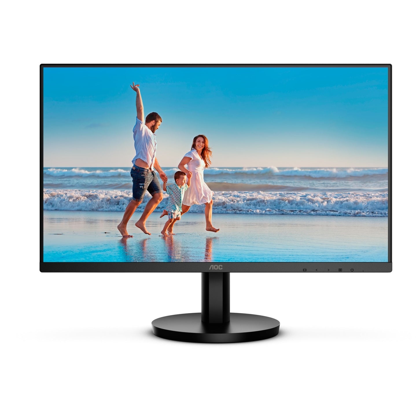 AOC 24b3ca2 24 monitor (zwart, 100 hz, hdmi, usb‑c, audio, adaptive sync)