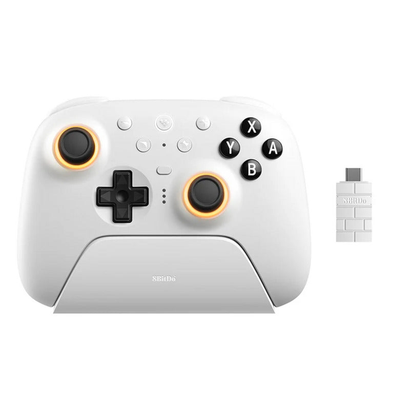 8BitDo ultimate 2 bluetooth controller (wit, pc, switch 2, bluetooth usb-c 2.4 ghz)