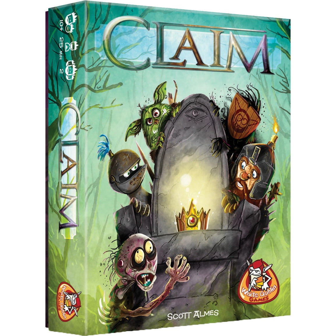 White Goblin Games claim kaartspel (nederlands, 2 spelers, 25 minuten, vanaf 10 jaar)