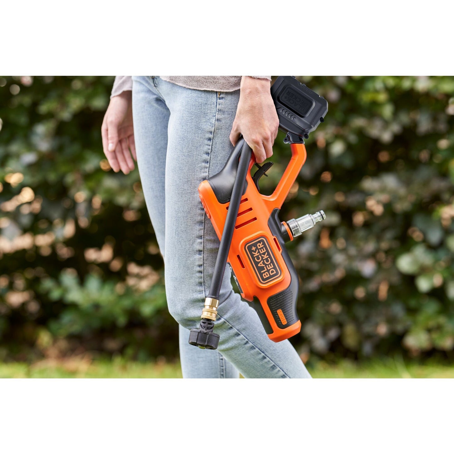 BLACK+DECKER bcpc18b-xj 18v hogedrukreiniger (oranje zwart, accu en oplader niet inbegrepen)