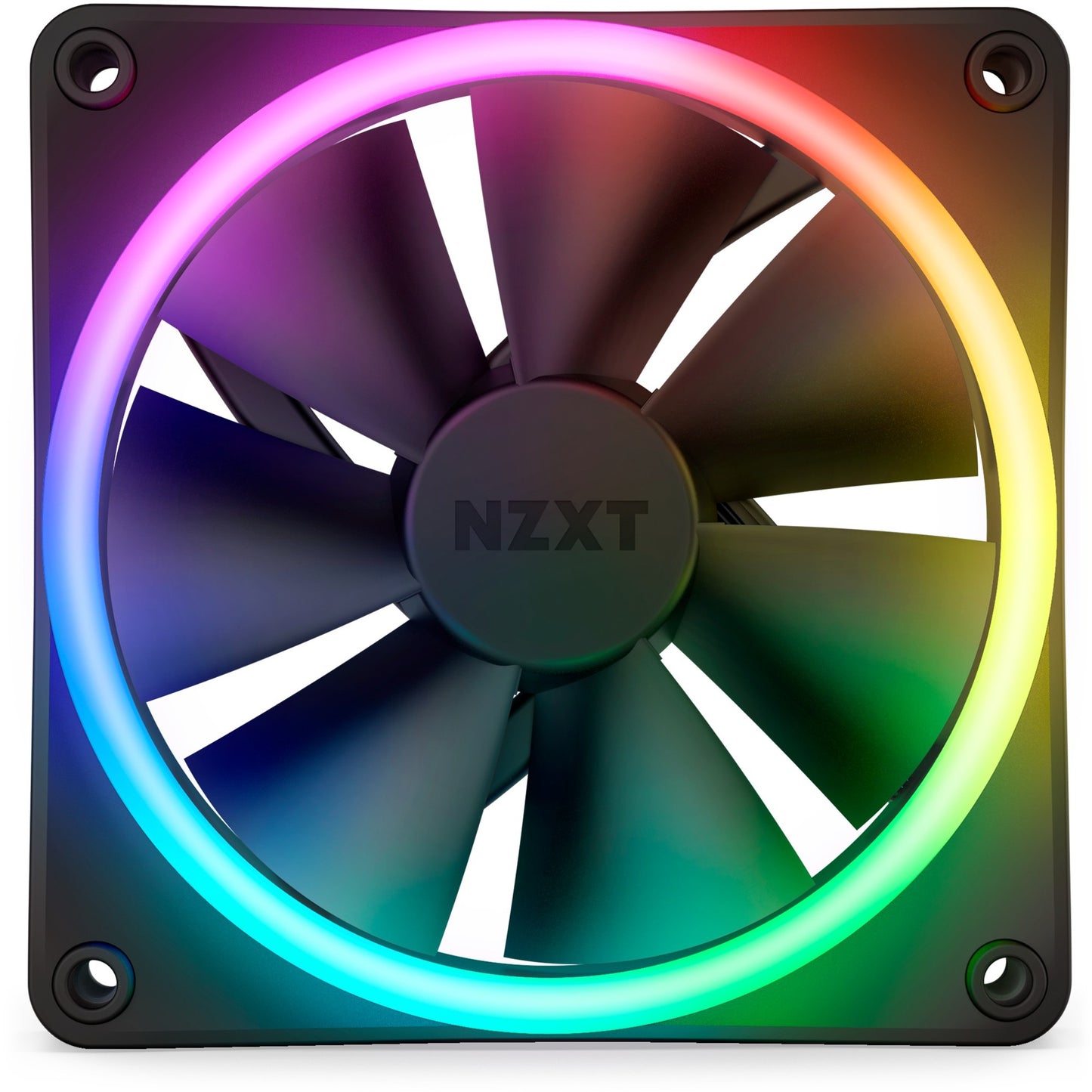 NZXT f120 rgb duo case fan (zwart, 120 x 120 x 25 mm, pwm, zonder controller)
