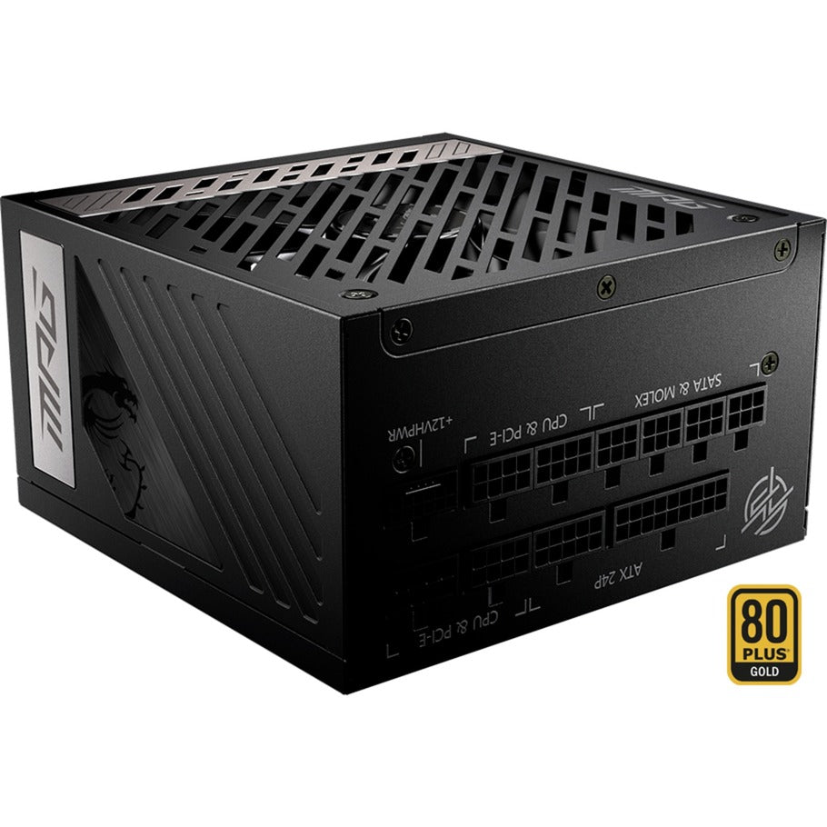 MSI mpg a1000g pcie5 modulaire 1000 watt voeding (zwart, 1x 12v-2x6, 6x pcie)
