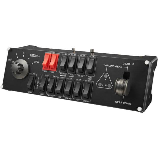 Logitech G saitek pro flight switch panel instrumentenpaneel (zwart, pc)