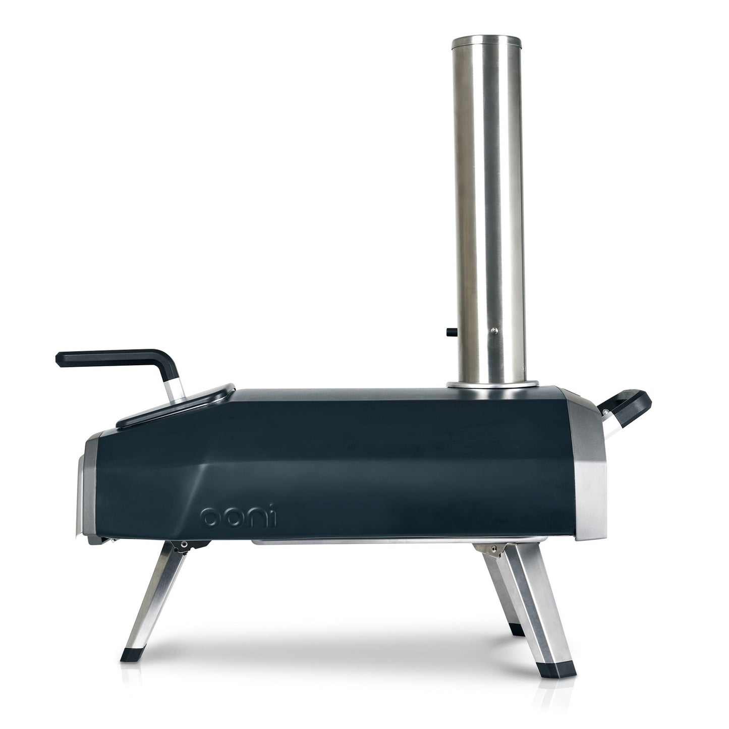 Ooni karu 2 multi-fuel pizza oven pizzaoven (zwart roestvrij staal, 12'' pizza, hout, houtskool en gas)