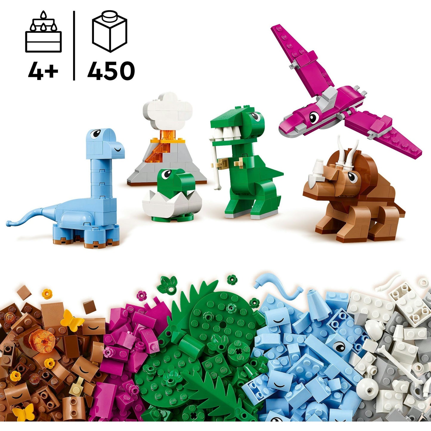 LEGO classic - creatieve dinosaurussen constructiespeelgoed (11041)