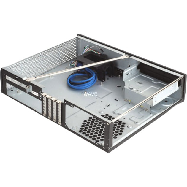 SilverStone milo ml03b desktop behuizing (zwart | 2x usb-a)