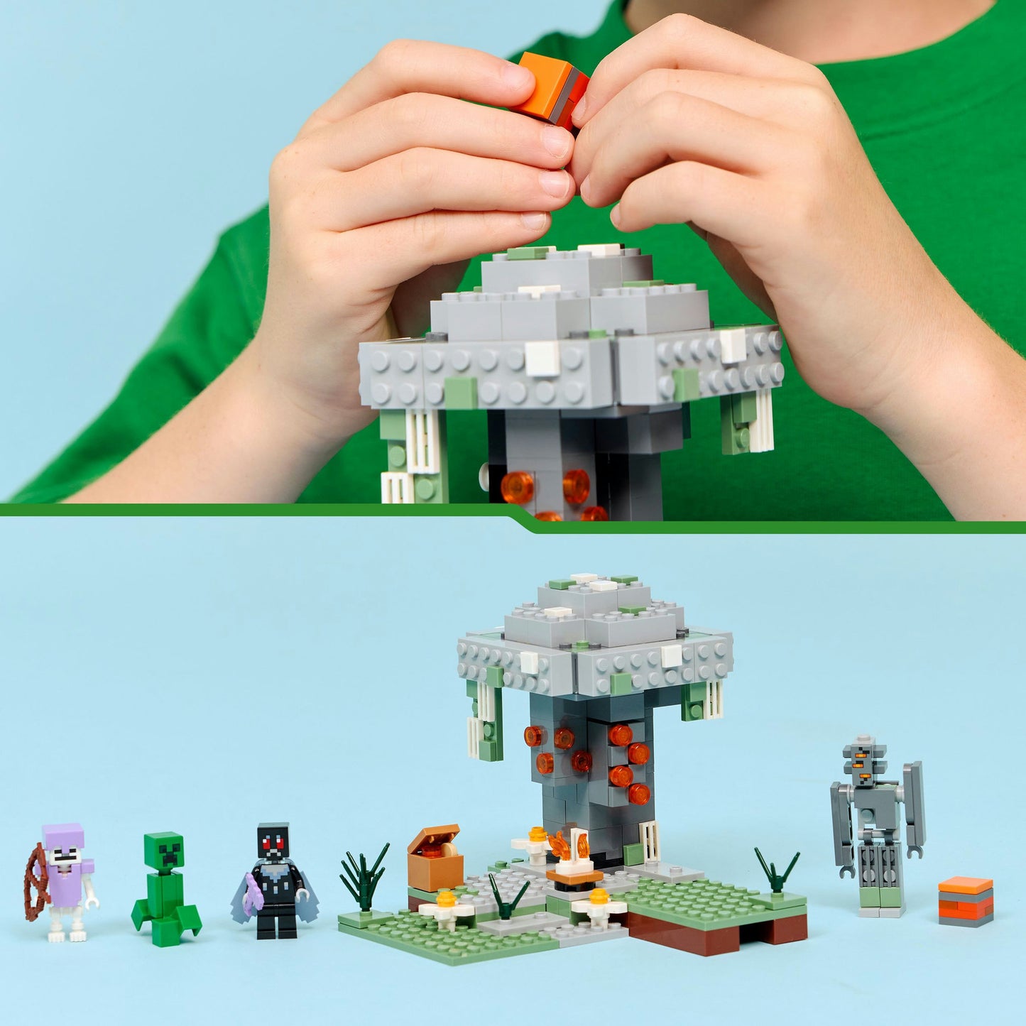 LEGO minecraft 21586 de bleke tuin