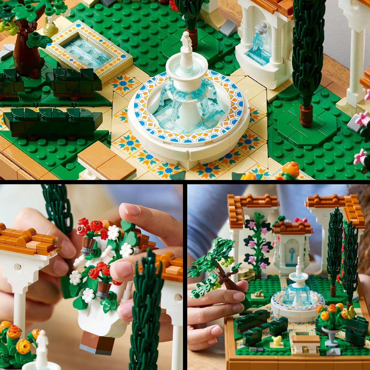 LEGO icons - tuin met fontein constructiespeelgoed (10359)