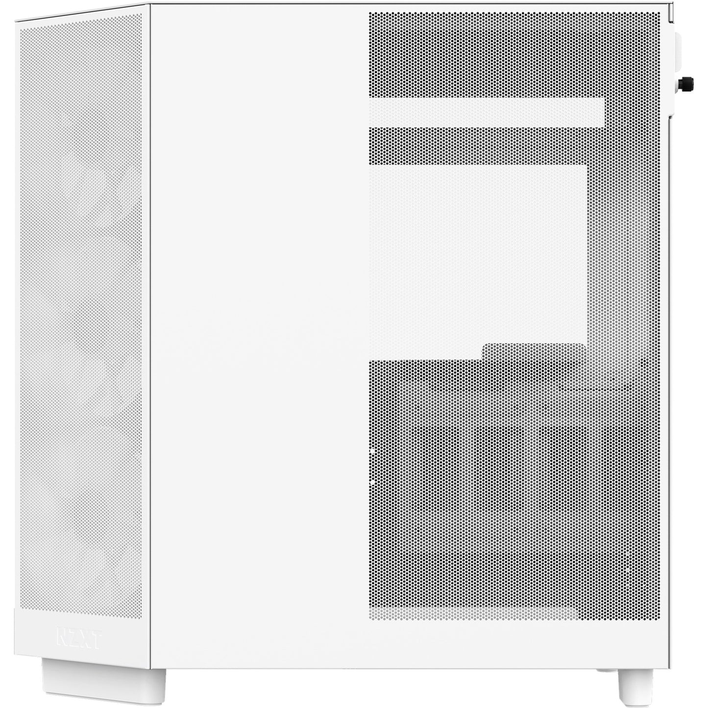 NZXT h6 flow rgb midi tower behuizing (wit | 2x usb-a | 1x usb-c | rgb | tempered glass)