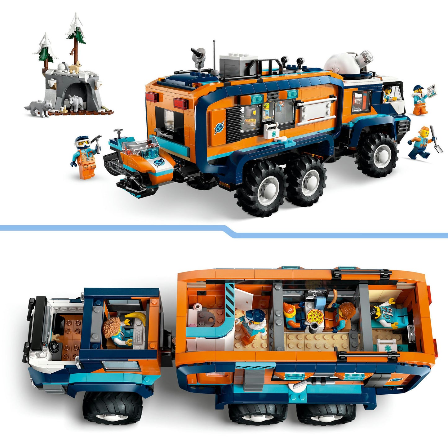 LEGO city 60471 laboratoriumtruck op de noordpool