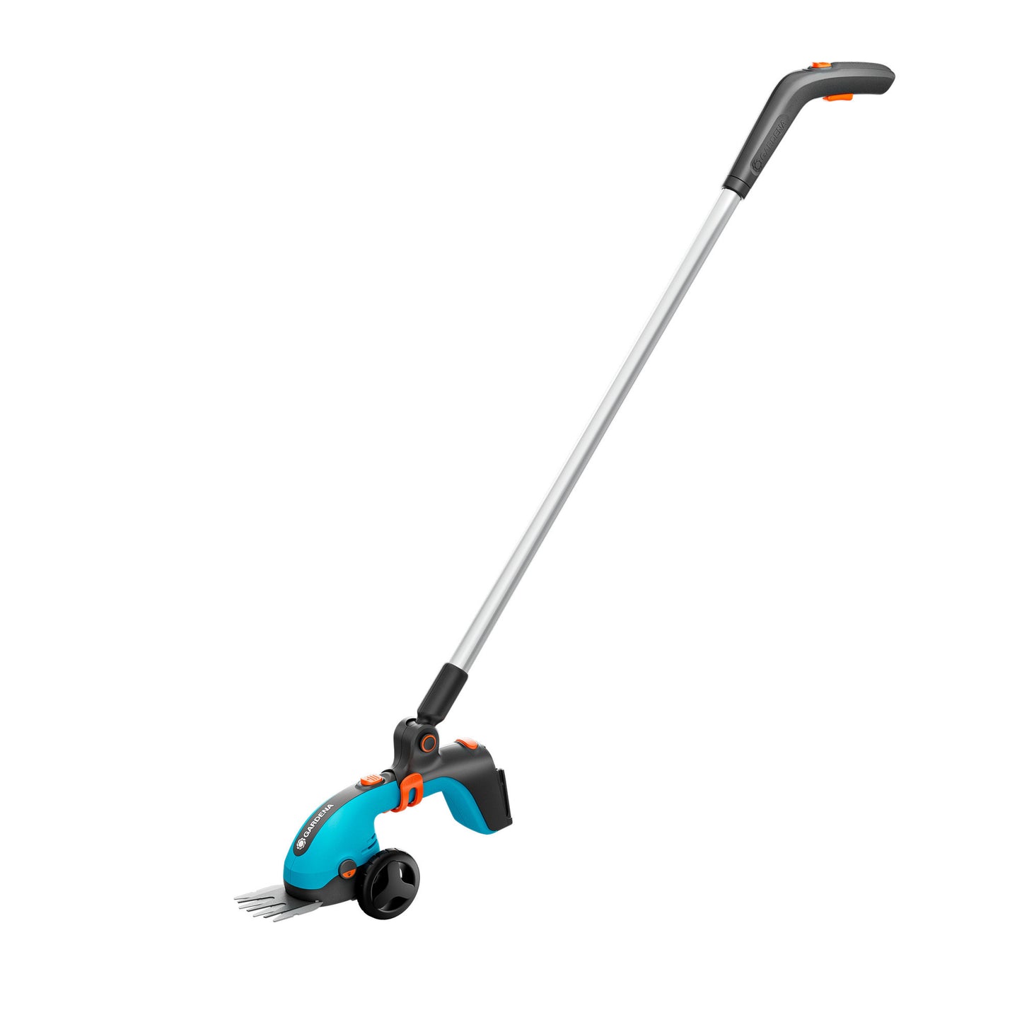 GARDENA accugrasschaar set powercut 18v p4a solo (grijs turquoise, 14752-55, accu en oplader niet inbegrepen)