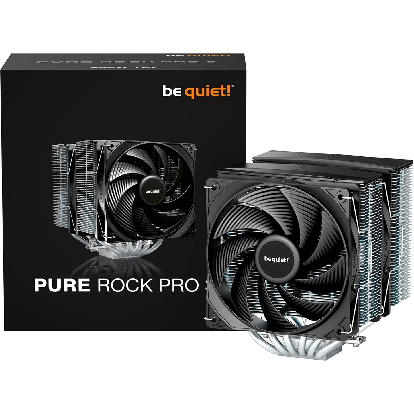 Be Quiet! pure rock pro 3 cpu-koeler (zwart)