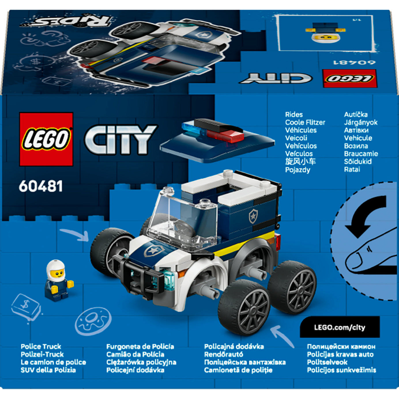 LEGO city 60481 voertuigen politiewagen