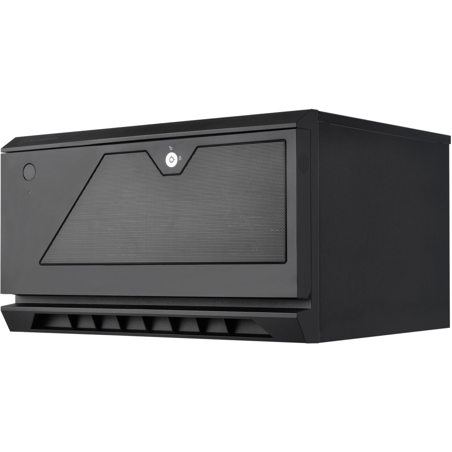 SilverStone cs381b v1.1 rack behuizing (zwart | 2x usb-a 3.2 (5 gbit s) | 2x audio)