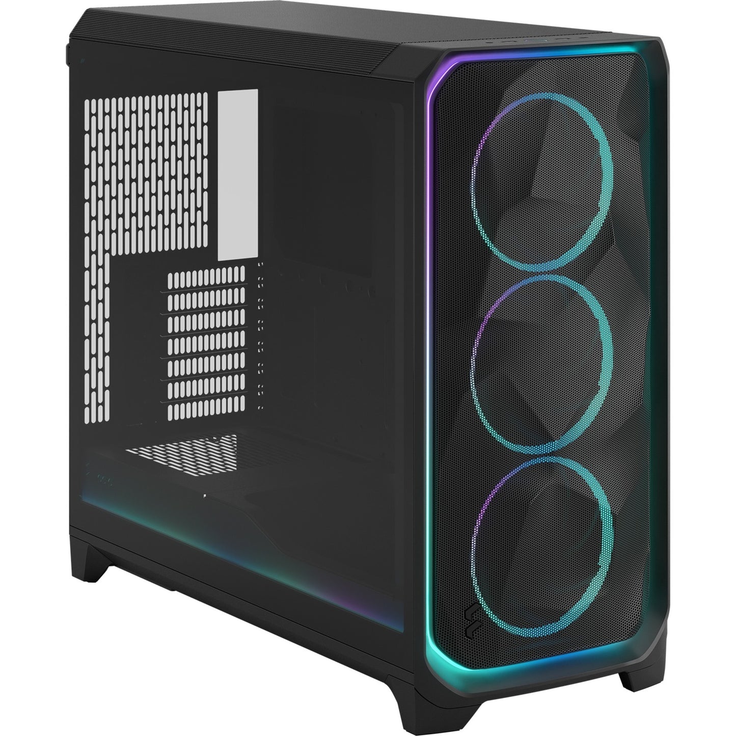 Fractal Design meshify 3 xl ambience pro rgb big tower behuizing (zwart | 2x usb-a | 1x usb-c | rgb | tempered glass)