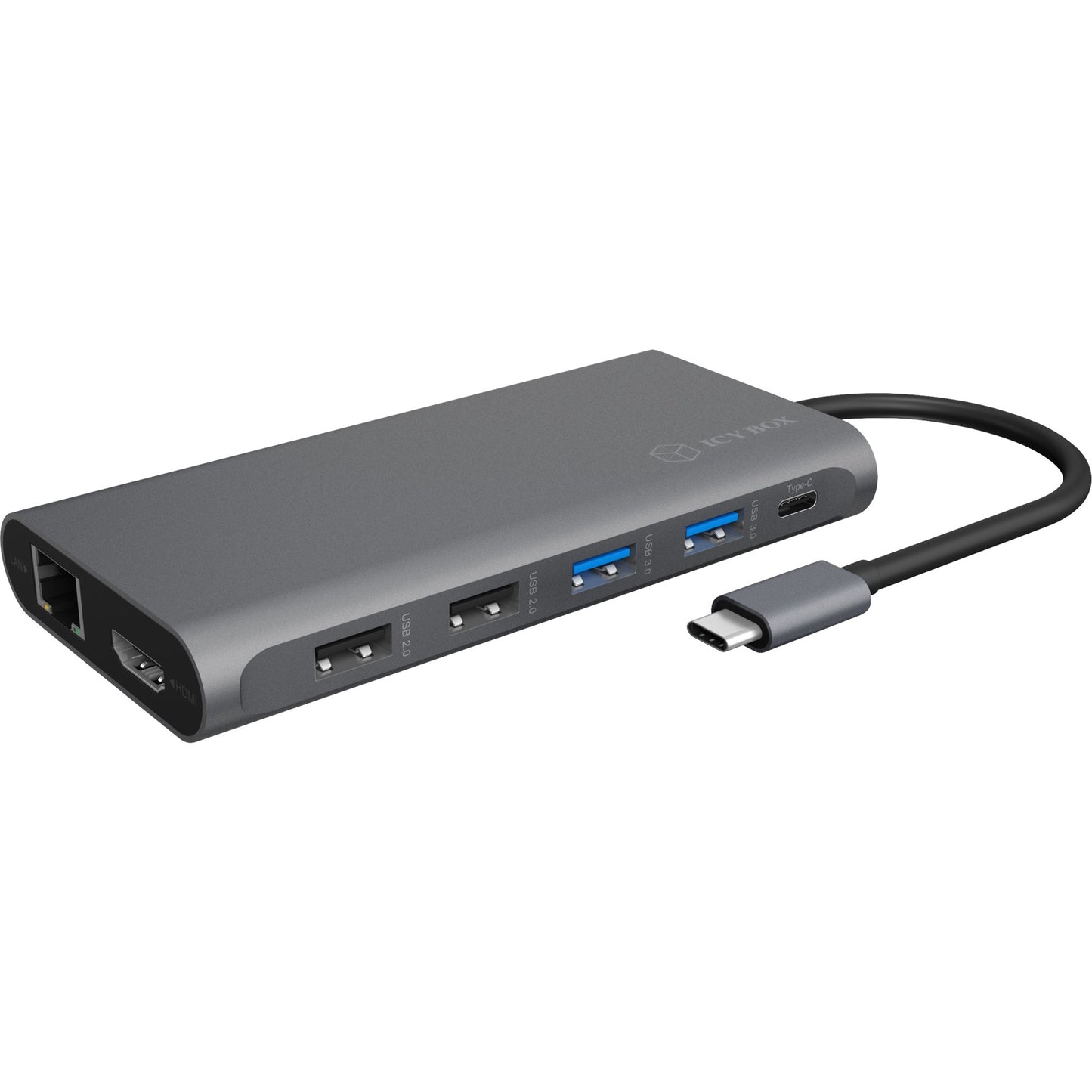 ICY BOX ib-dk4050-cpd dockingstation (antraciet)