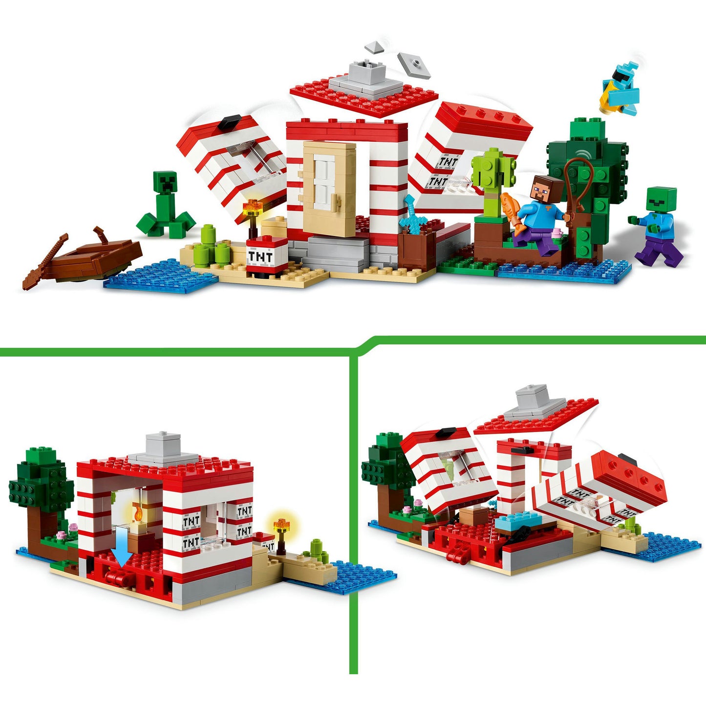LEGO minecraft 21275 het tnt junglehuis