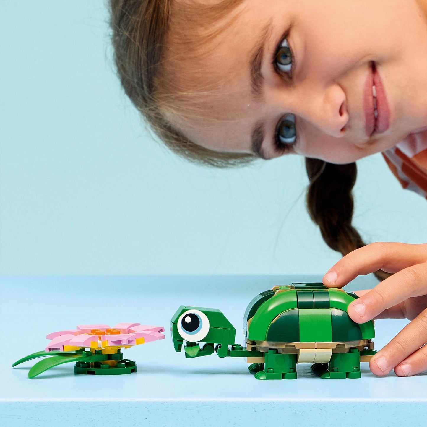 LEGO creator 31377 schildpad met waterlelie