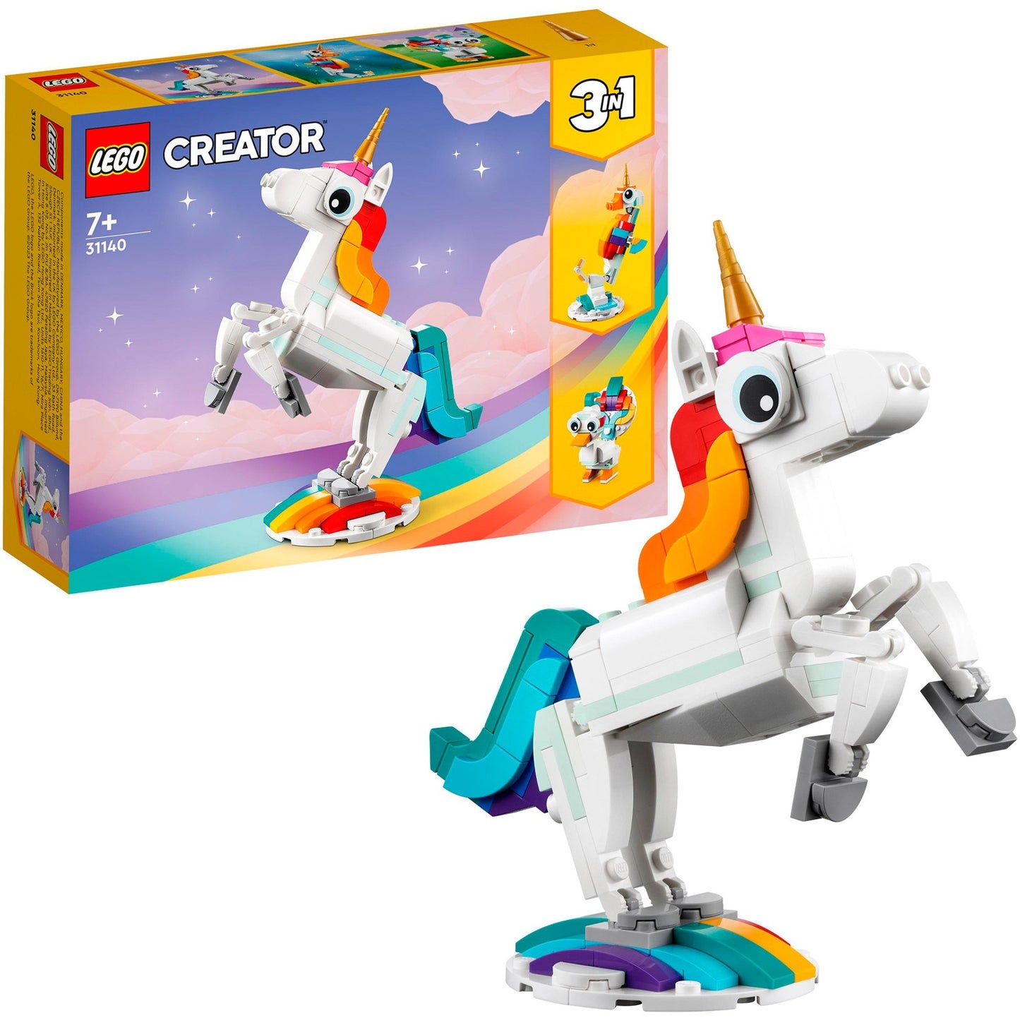 LEGO creator 31140 3in1 magische eenhoorn