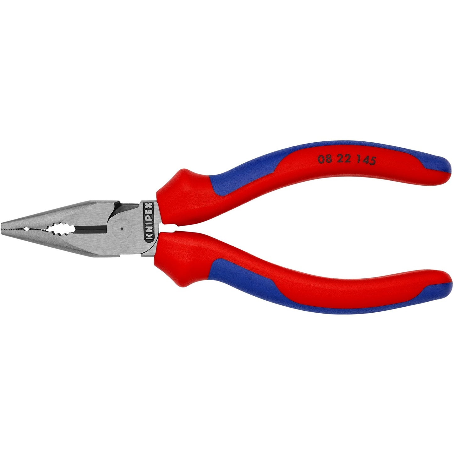 KNIPEX spitsbek combinatietang 0822145 (rood blauw)