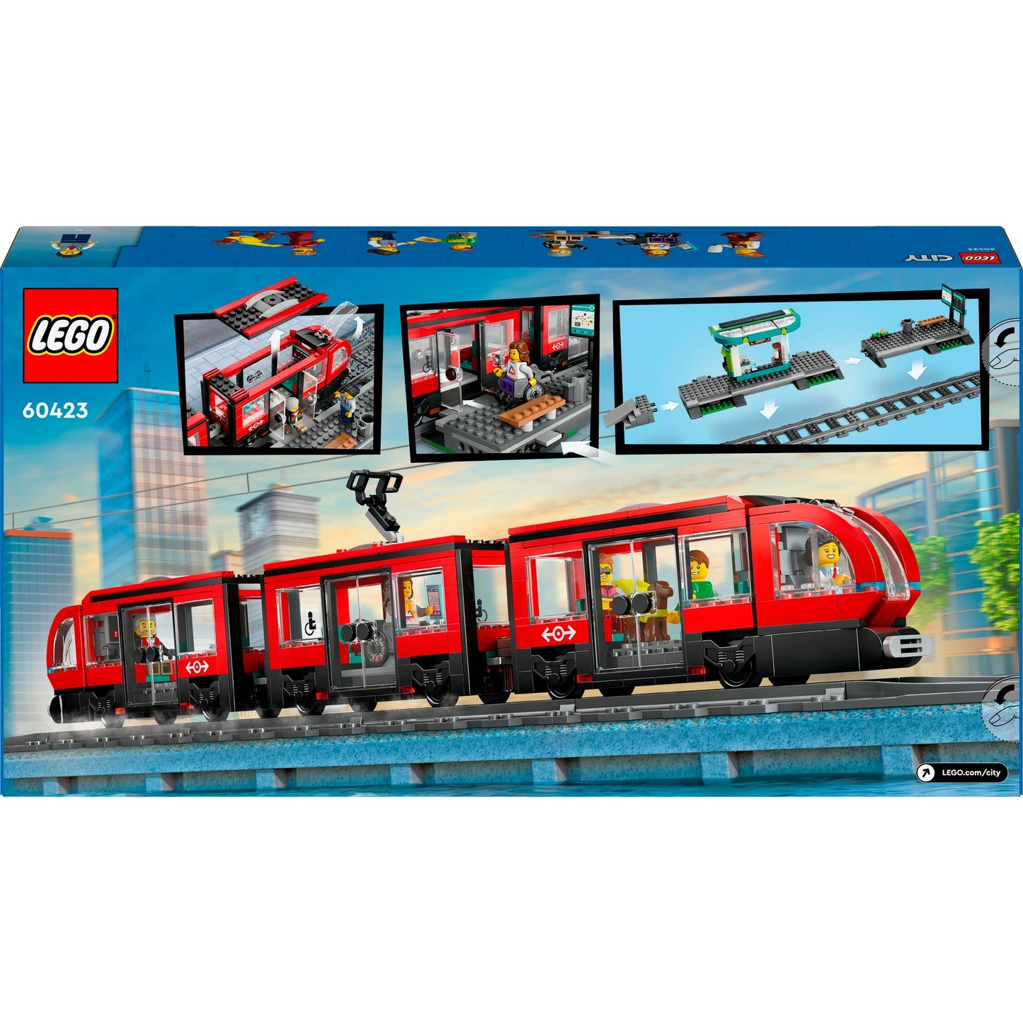 LEGO city stadstram en station - 60423