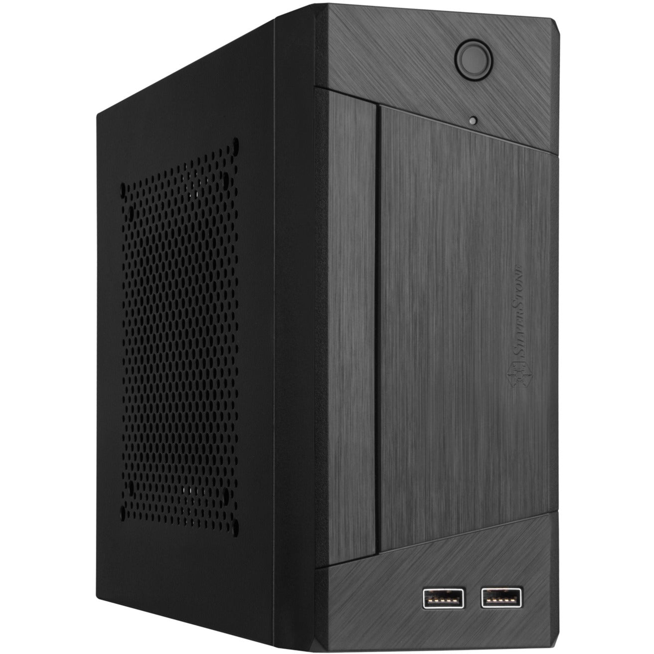 SilverStone sst-ml10b htpc behuizing (zwart | 2x usb-a)