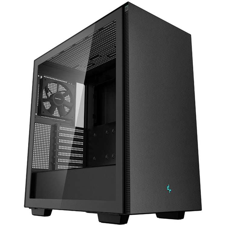 DeepCool ch510 midi tower behuizing (zwart | 2x usb-a | tempered glass)