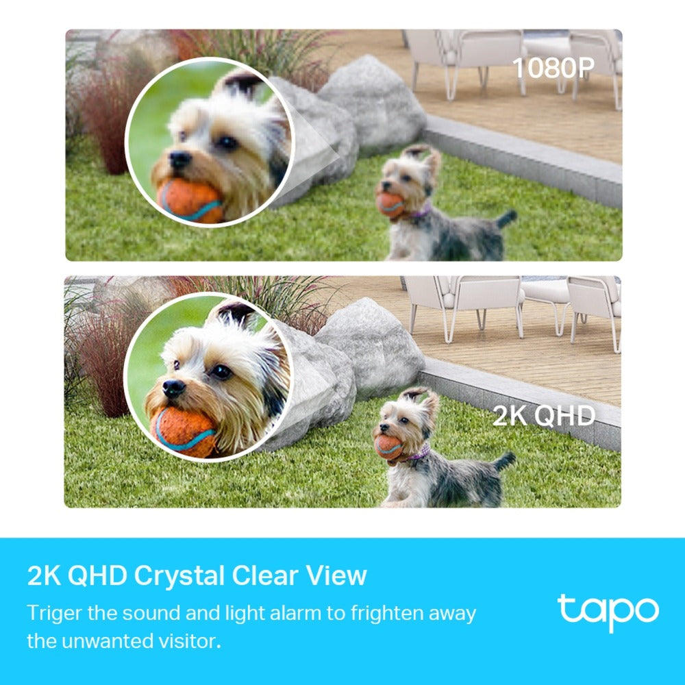 TP-Link tapo c420s1 beveiligingscamera (wit, 2k qhd, ip65)