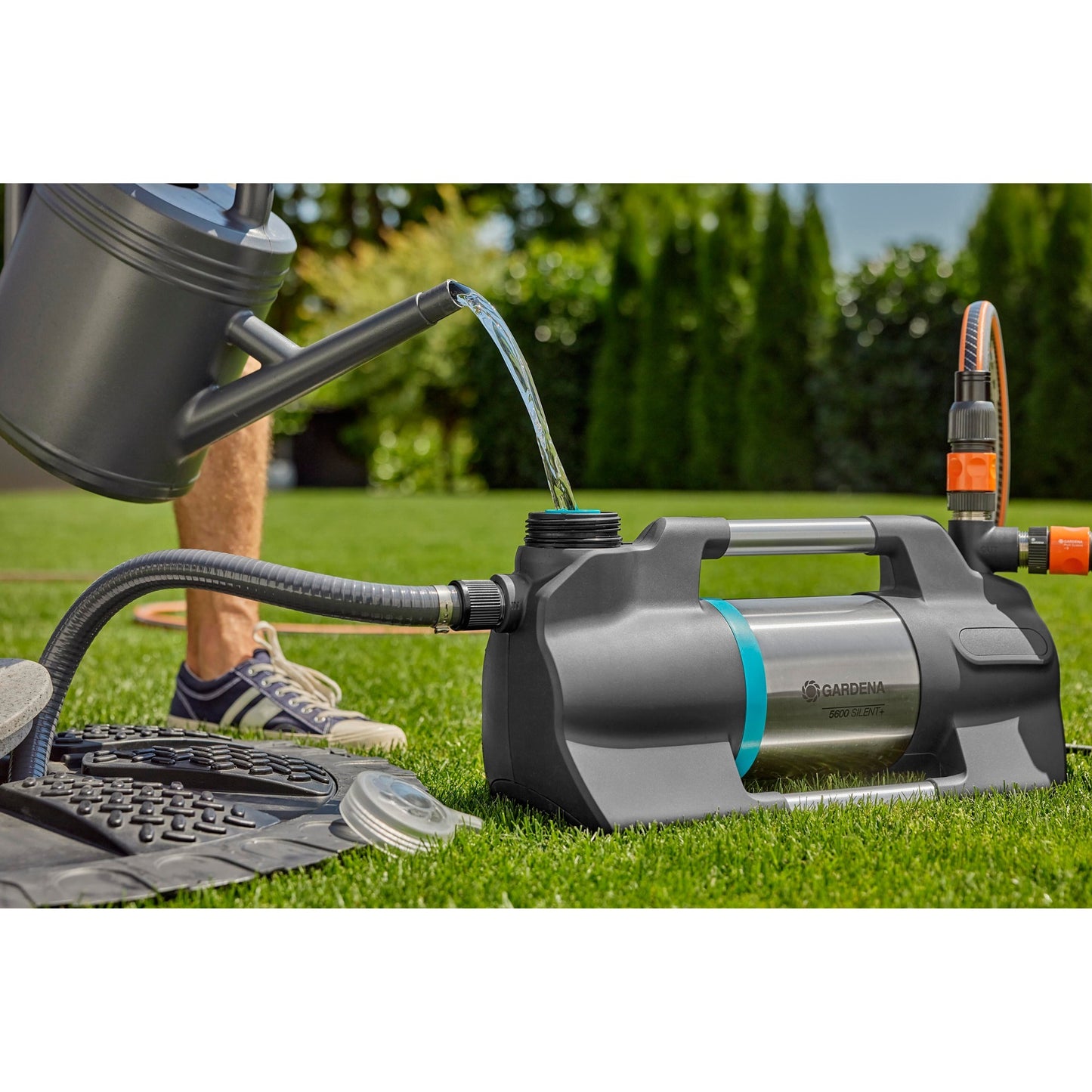 GARDENA besproeiingspomp 5600 silent+ (zwart zilver)
