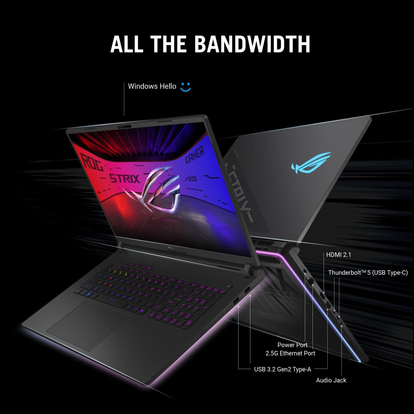 ASUS rog strix scar 18 g835lx-sa012w 18 gaming laptop (zwart | core ultra 9 275hx | rtx 5090 | 64 gb | 4 tb ssd | 240 hz)