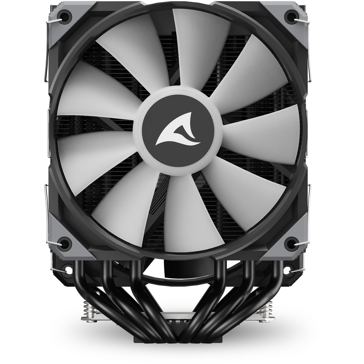 Sharkoon a60 rgb cpu-koeler (zwart, 4-pins pwm fan-connector)