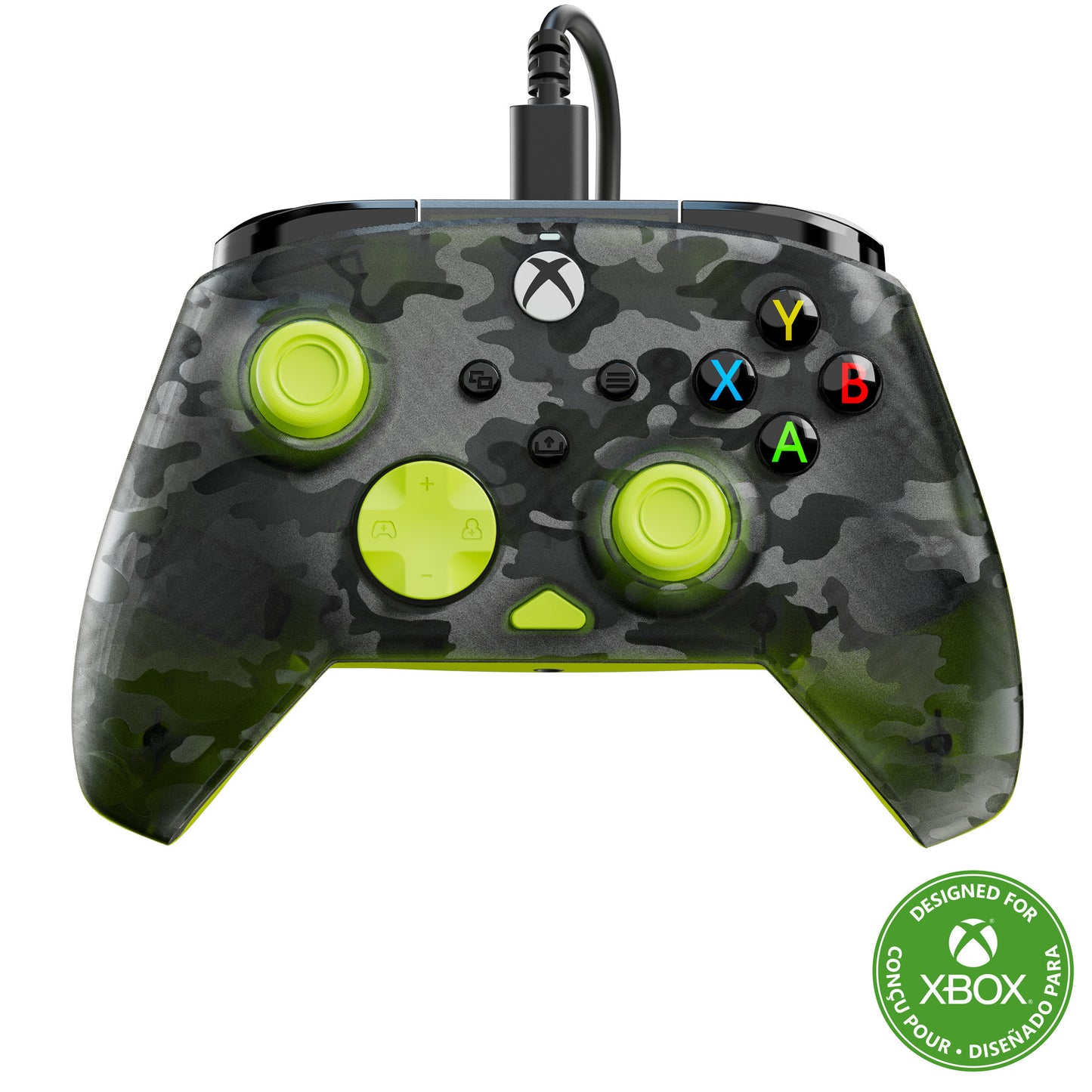 Turtle Beach rematch core bedrade controller (zwart geel, xbox serie x|s, xbox one, pc)