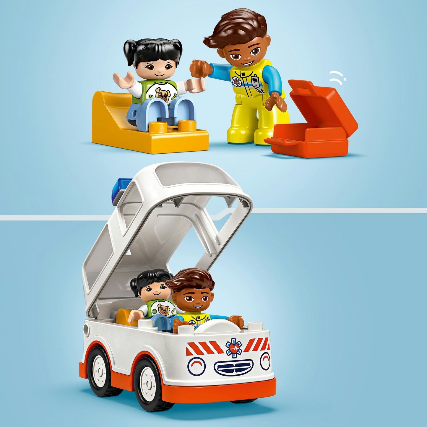 LEGO duplo town 10447 ambulance met chauffeur