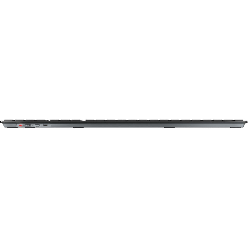 CHERRY dw 9500 slim draadloze desktopset (zwart, eu lay-out (qwerty), scissor switches, 100%, 3.000 dpi, 2.4 ghz bluetooth 4.2)