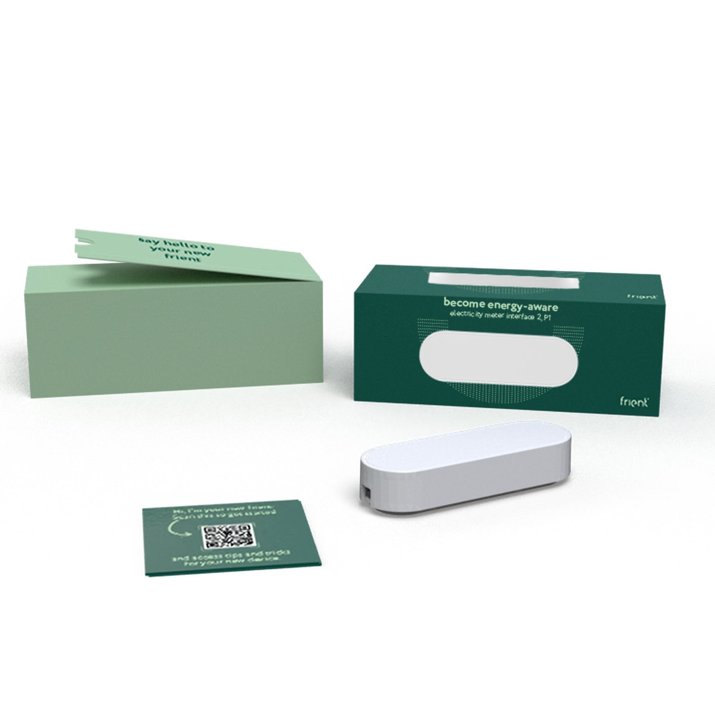 Ty Frient electrici meter interface 2, p1 energiebesparing (wit, zigbee 3.0)