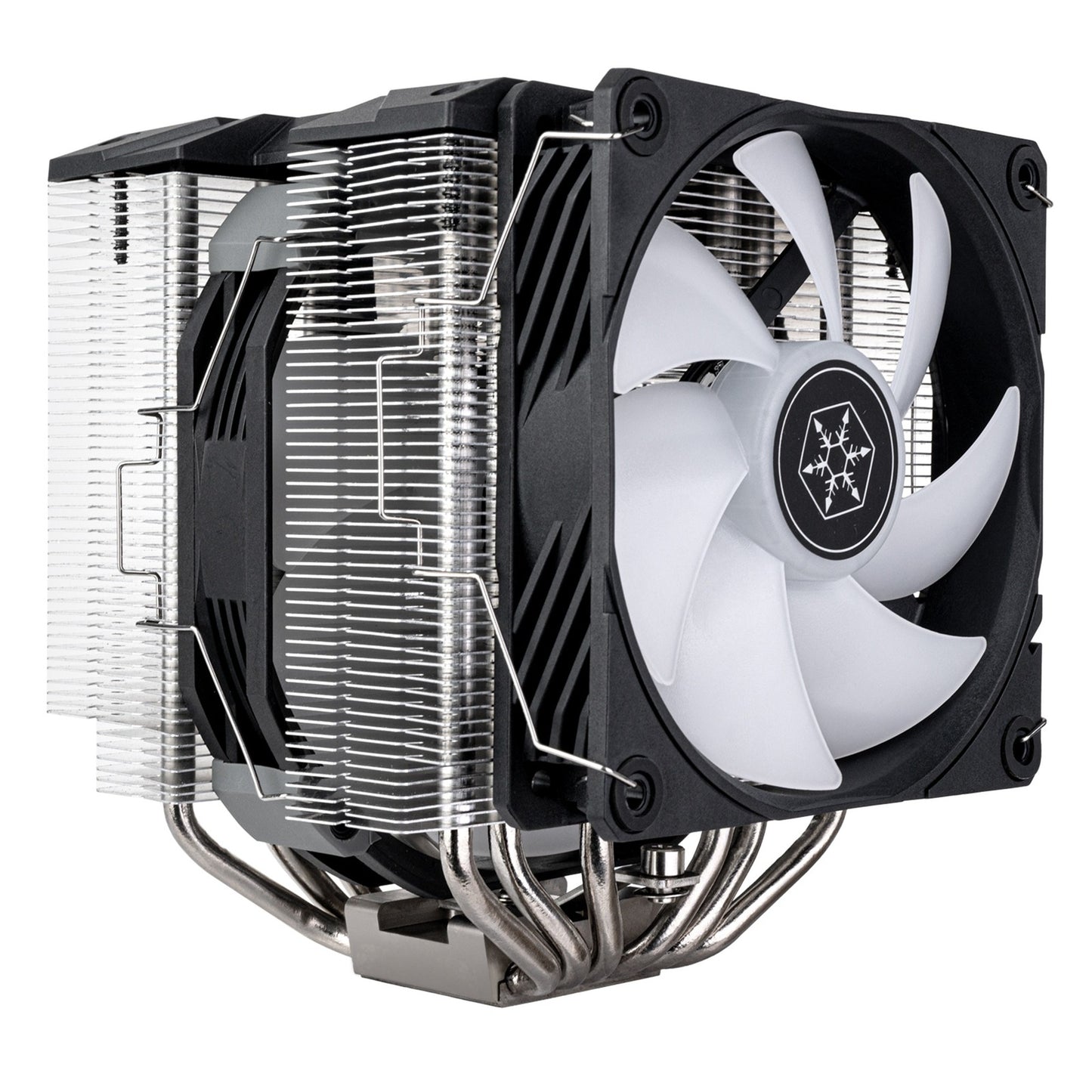 SilverStone sst-hyd140-argb cpu-koeler (4-pins pwm fan-connector, 4-1 pin argb (5v led))