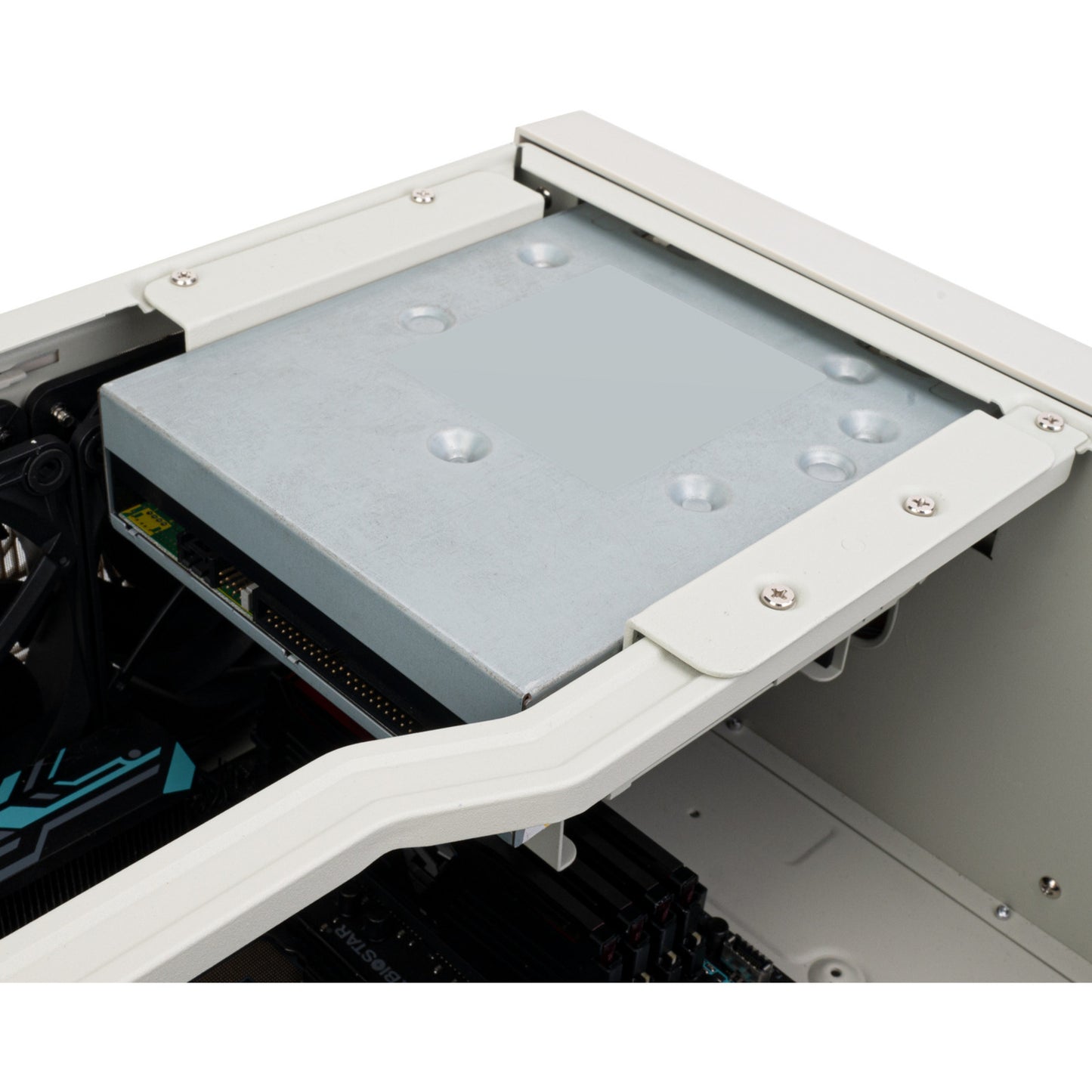 SilverStone flp01 htpc behuizing (crème | 2x usb-a | 1x usb-c)