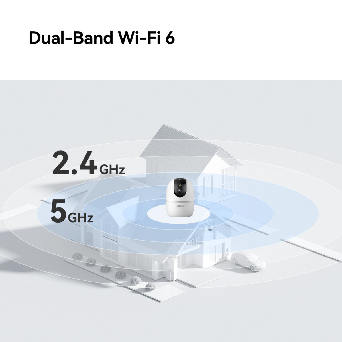 Imou A1 Pro 4K beveiligingscamera (Wit, 8MP (3840×2160), Wifi 6)