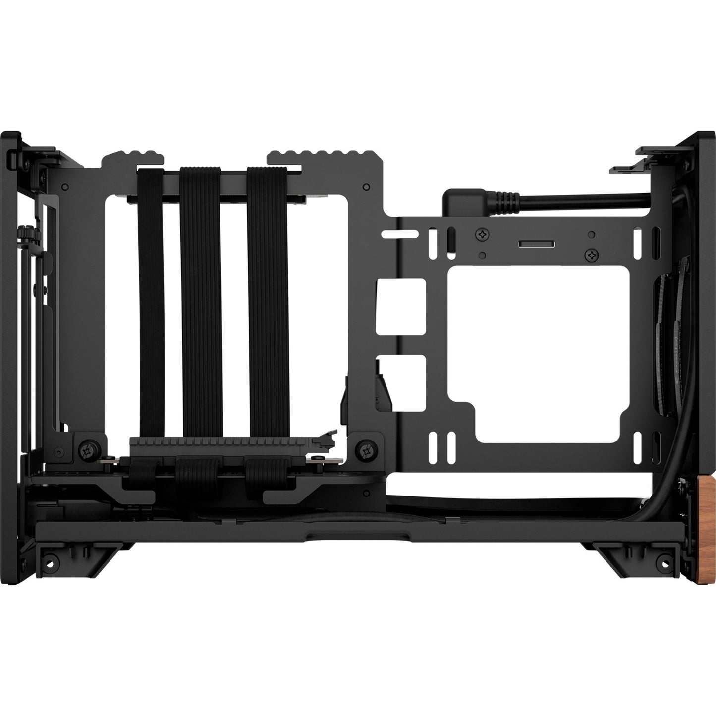 Fractal Design terra mini tower behuizing (grafiet houtkleur | 1x usb-a | 1x usb-c)