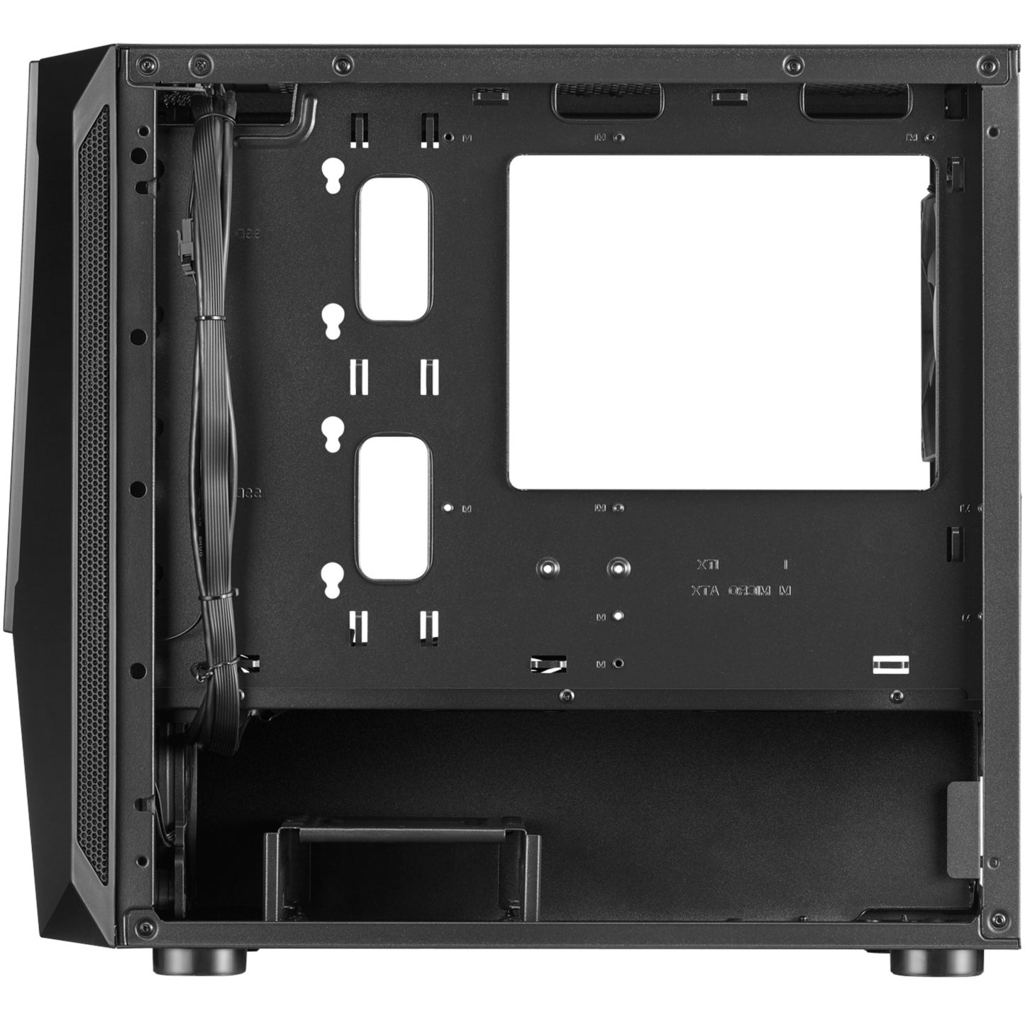 SilverStone sst-fav1mb-pro midi tower behuizing (zwart | 4x usb-a | rgb | window)