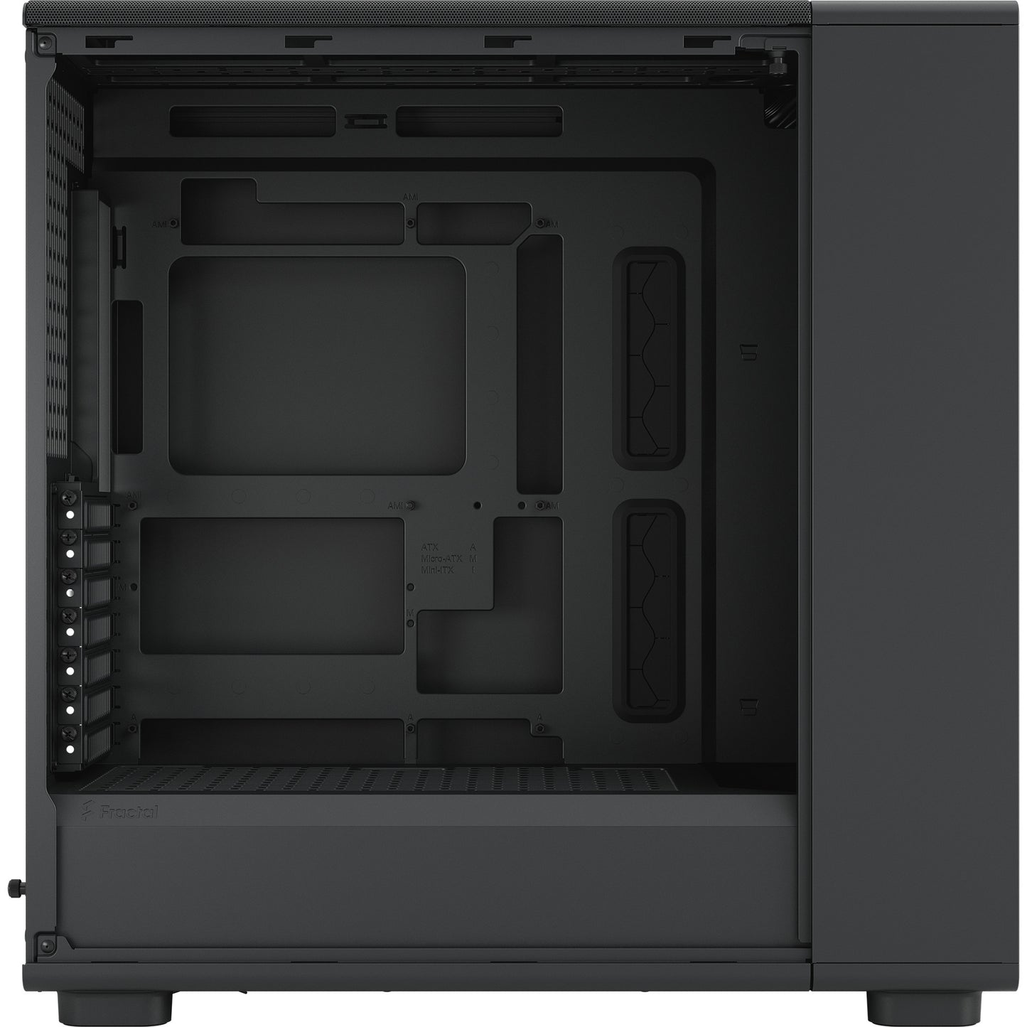 Fractal Design epoch xl solid midi tower behuizing (zwart | 2x usb-a | 1x usb-c)