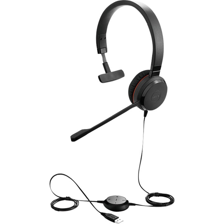Jabra evolve 30 ii uc mono on-ear headset (zwart)