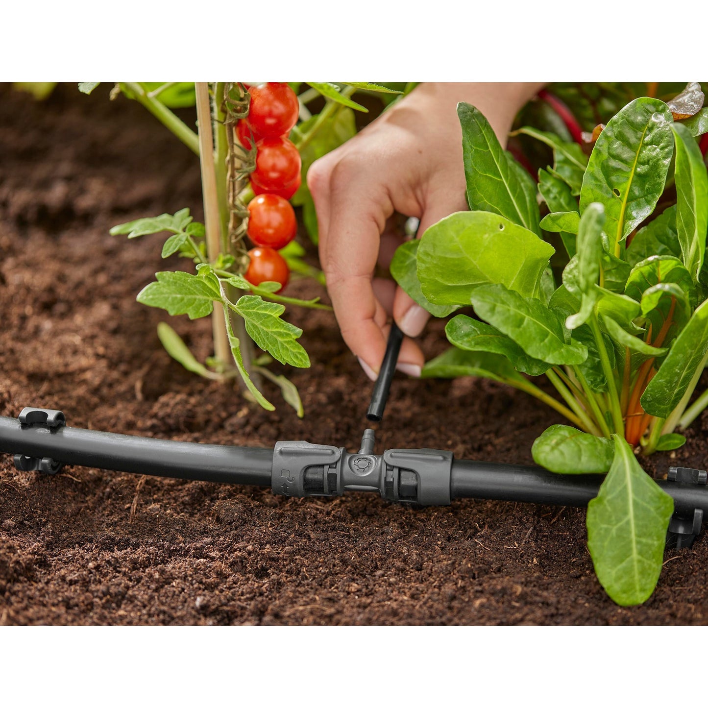 GARDENA micro-drip-system t-stuk 1 2” – 3 16 verbinding (donkergrijs)